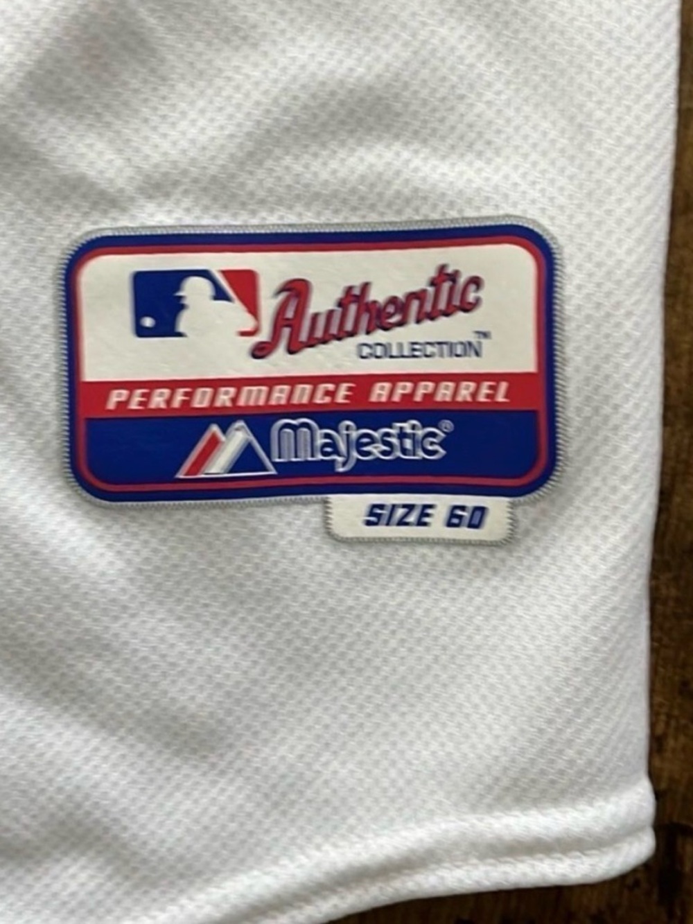 Atlanta Braves Authentic Majestic Jersey Size 60 White MLB On Field - Picture 8 of 10